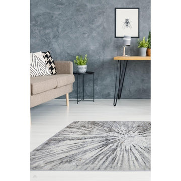 Abstract Burst Grey Rug-Melrose-Rug Love - The Most Loved Rug Store